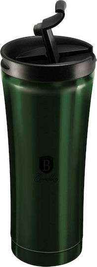 Berlinger Haus Steel Coffee Mug BH-6411 Glass Thermos Stainless Steel 500ml Green with Mouthpiece