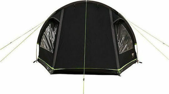 High Peak Winter Camping Tunnel Mountaineering Grey with Double Cloth for 3 People Waterproof 4000mm 380x180x120cm