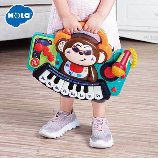 Hola Toys Μουσικό Όργανο Πιθηκάκι με Ήχους για 18+ Μηνών