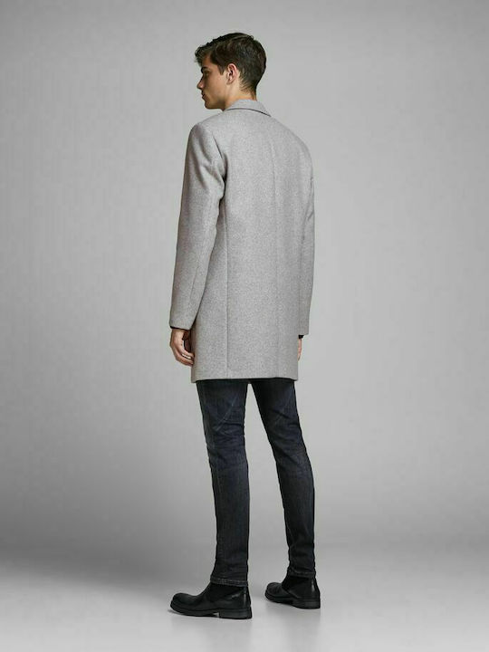 Jack & Jones Men's Coat Light Grey Melange