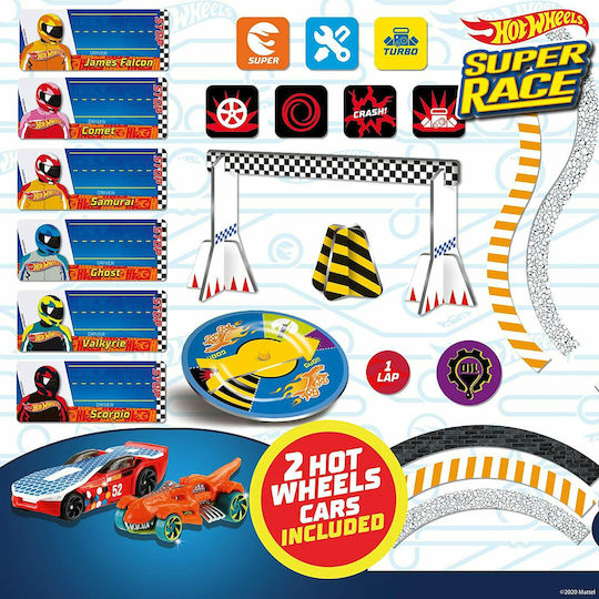 Board Game Hot Wheels Super Race for 2-4 Players 6+ Years Old (EN) Lisciani Giochi