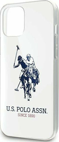 U.S. Polo Assn. Big Horse Umschlag Rückseite Kunststoff Weiß (iPhone 12 / 12 Pro)
