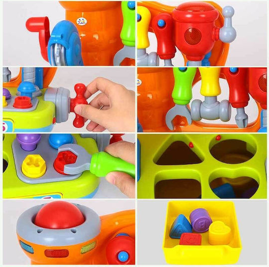 Hola Toys Βρεφικό Παιχνίδι Ο Πρώτος μου Πάγκος Εργασίας με Φως για 18+ Μηνών