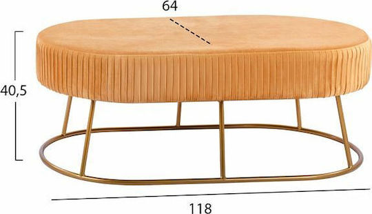 Ταμπουρέ Χρυσό 118x64x40.5εκ.