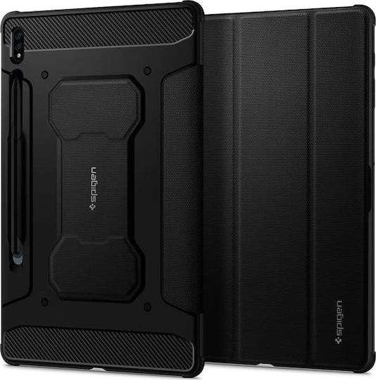 Spigen Rugged Armor Pro Flip Cover Durable Black (Galaxy Tab S7+)