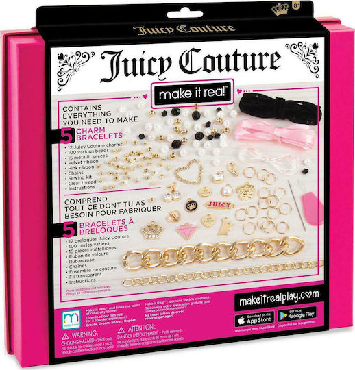 Make It Real Schmuck Chains Charms Juicy Couture Gold 5 für Kinder 8++ Jahre