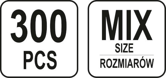 Yato Set Kassette mit Muttern 300Stück
