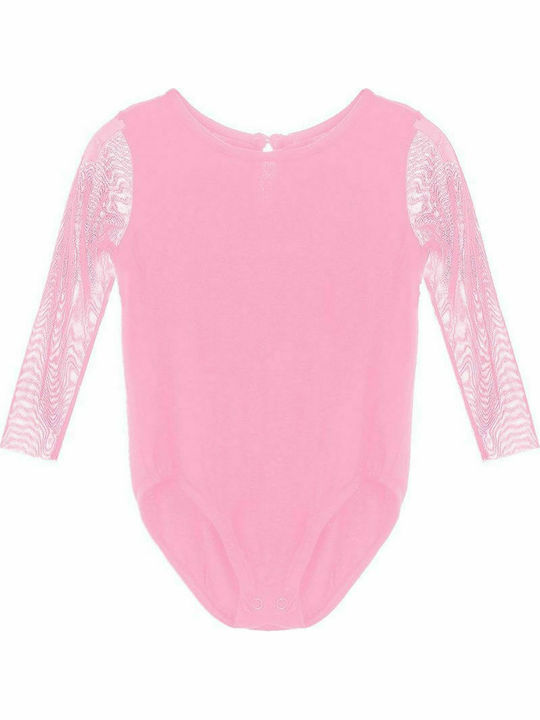 Marasil Kids Bodysuit Long Sleeve Pink