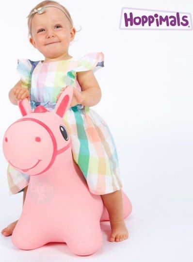Hoppimals Hopa Hopa Căluț pentru 1+ ani Ani Roz 50cm.