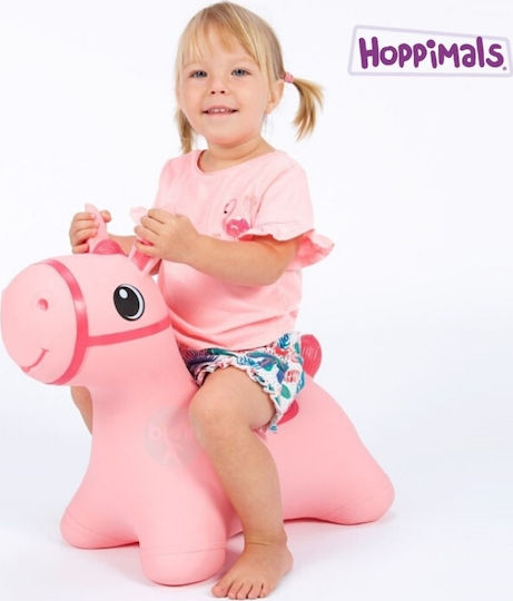 Hoppimals Hopa Hopa Căluț pentru 1+ ani Ani Roz 50cm.
