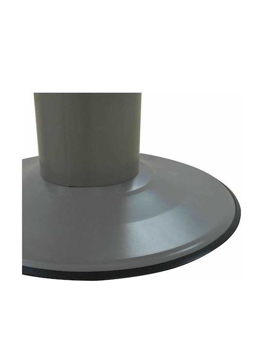 Meeting Table Wooden Grey / Cherry with Metal Legs 105x105x75cm