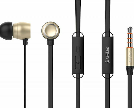 Celebrat G10 In-Ear Freihändig Kopfhörer mit Stecker 3.5mm Gold