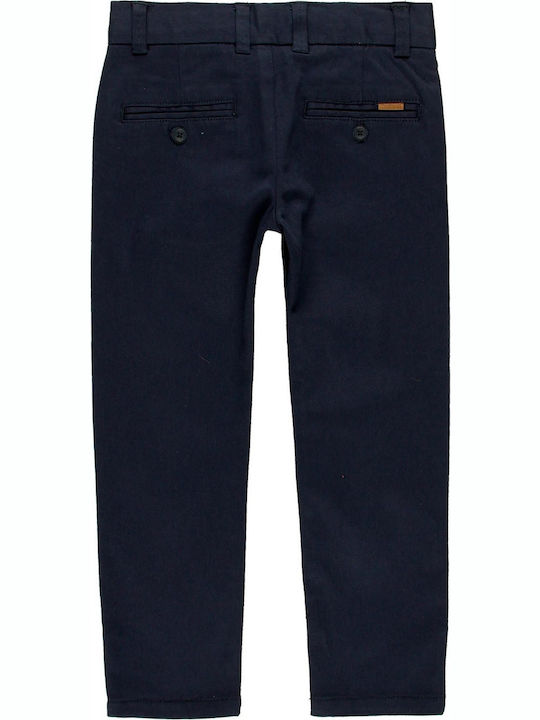 Boboli Boys Fabric Chino Trouser Blue