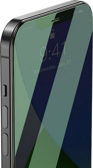 Baseus Anti Blue Light Full Face Tempered Glass 2τμχ (iPhone 12 Pro Max)