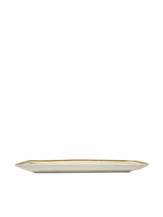 GTSA Rectangulars Porcelain Serving Platter Ivory Beige 31x21cm