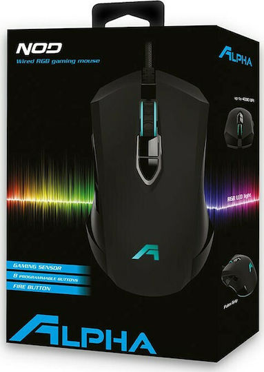 NOD Alpha RGB Gaming Mouse 4000 DPI Black