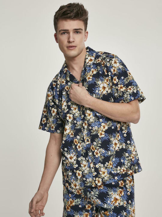 Urban Classics Βαμβακερό Πουκάμισο Hibiscus