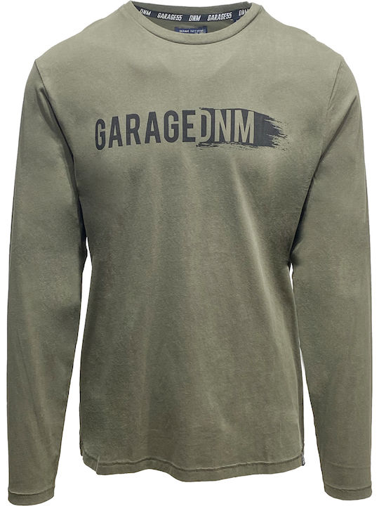 Garage Fifty5 Bluza Bărbătească cu Mânecă Lungă Dark Khaki