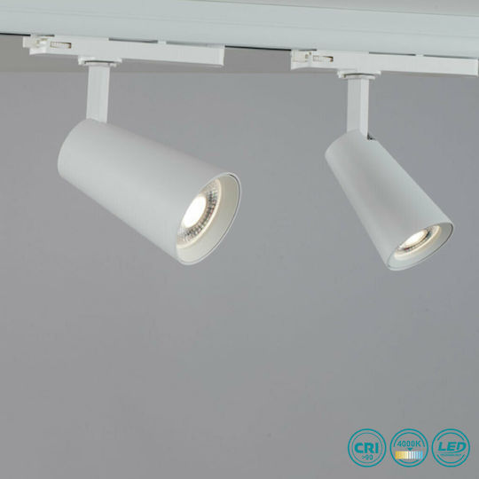 Fan Europe Intec Single Built-In Led Natural White Spot in White Colour