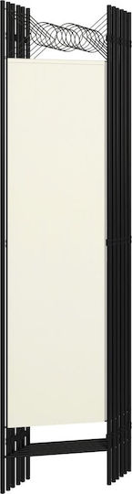 vidaXL Decorativ Paravan Metalic cu 6 Panouri 240x180cm