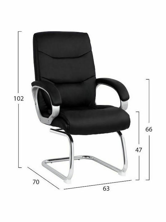 Sessel mit Armlehnen Black 63x70x102cm 1Stück