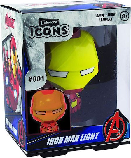 Paladone Lampă decorativă pentru copii Iron Man Multicolor