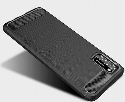 Tech-Protect Carbon Back Cover Σιλικόνης Μαύρο (Poco M3 / Redmi 9T)