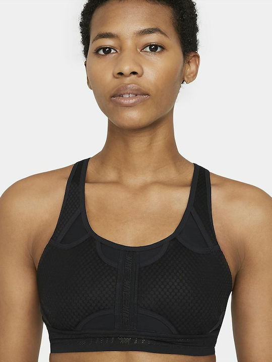 Swoosh UltraBreathe Women's Athletic Sports Bra Black with Lining