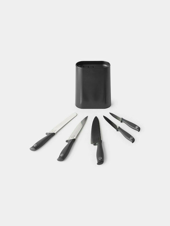 Brabantia Tasty Σετ Μαχαίρια με Βάση από Ανοξείδωτο Ατσάλι