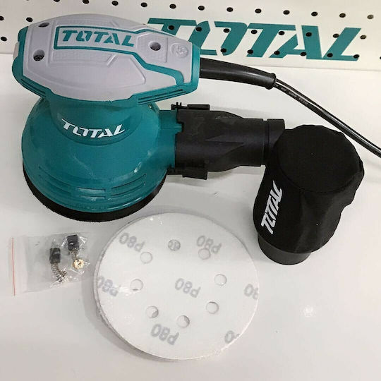 Total Έκκεντρο Τριβείο Χούφτας 125mm Ρεύματος 320W με Σύστημα Αναρρόφησης