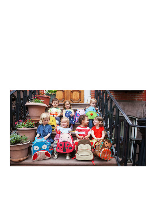 Skip Hop Zoo Owl School Bag Backpack Kindergarten Blue with Water Bottle Holder