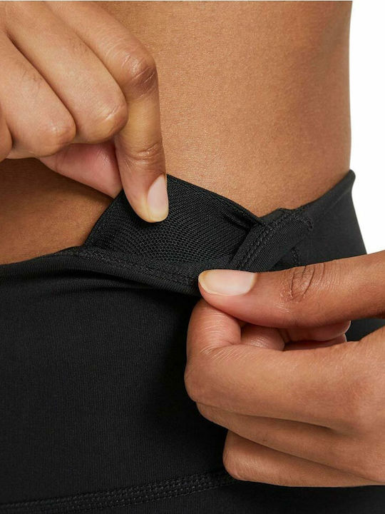 One Women's Capri Running Legging Dri-Fit Black