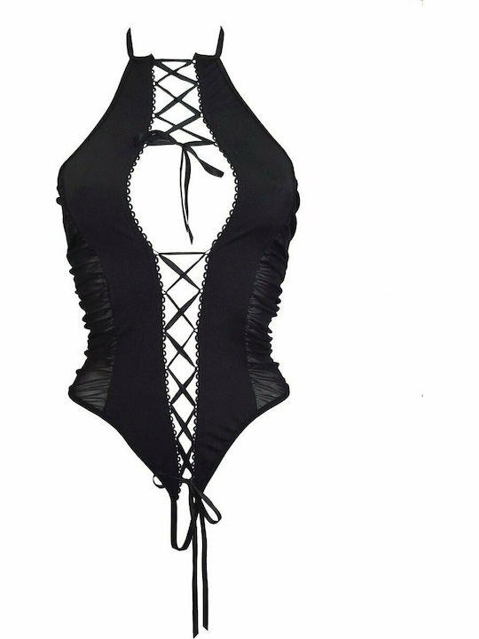 Beauty Night Gisele Sexy Κορμάκι με Διαφάνεια Black