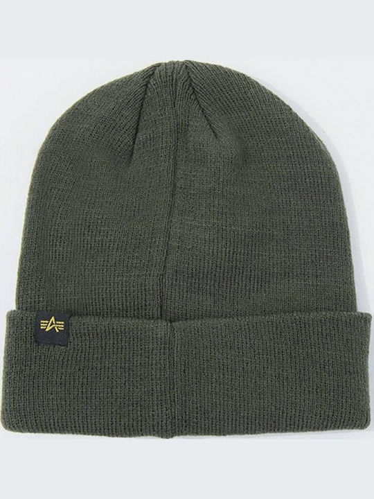 Beanie Ανδρικός Σκούφος Πλεκτός σε Χακί χρώμα