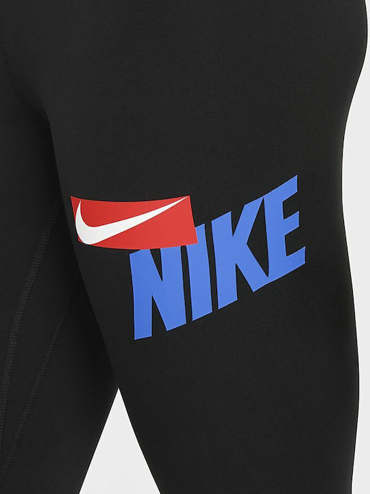 Dri-Fit One Running Γυναικείο Capri Κολάν Μαύρο