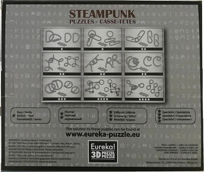 Eureka Puzzles Steampunk Puzzles Metallic Riddle for 8+ Years SP-2