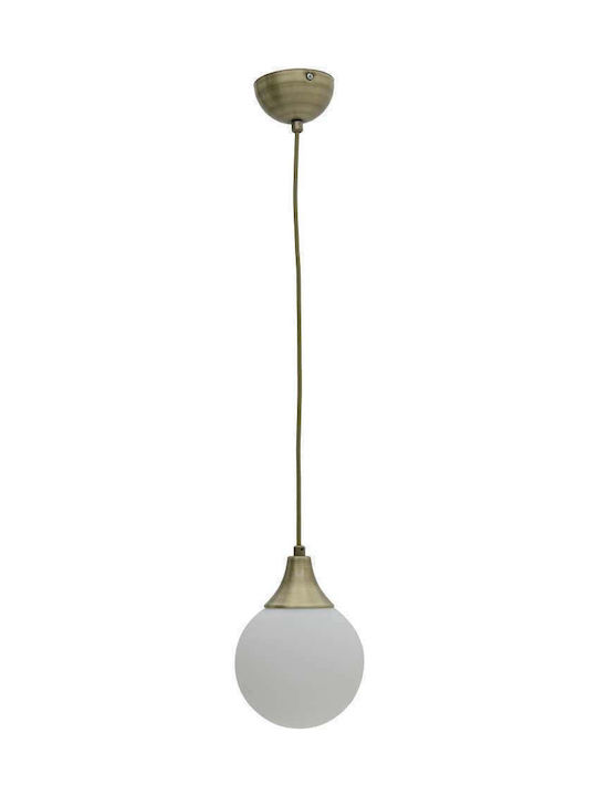 Click Pendant Light Gold with Socket E27 15x15x80cm