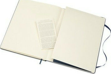 Moleskine Notebook with Blank Pages and Elastic Blue