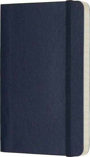 Moleskine Classic Collection Σημειωματάριο 200 Φύλλων Ριγέ με Σκληρό Εξώφυλλο και Λάστιχο Μπλε