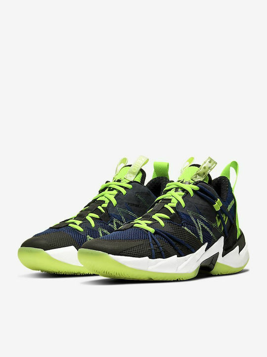 Jordan Why Not Zer0.3 SE Niedrig Basketballschuhe Black / Key Lime / Blue Void