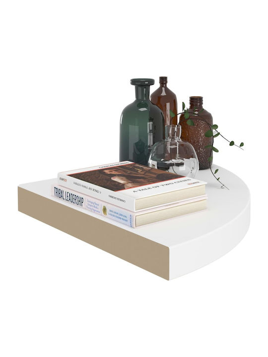 Corner Shelf Wall White 35x35x3.8cm