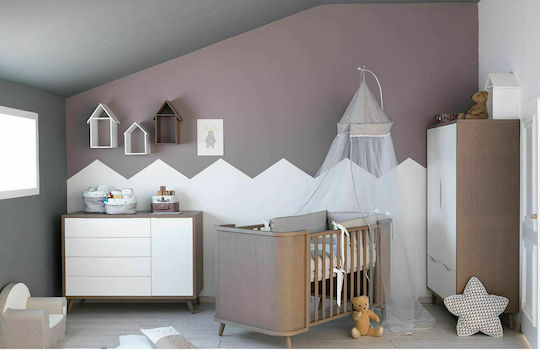 IRA Baby Crib Nest Brown for Mattress 70x140cm