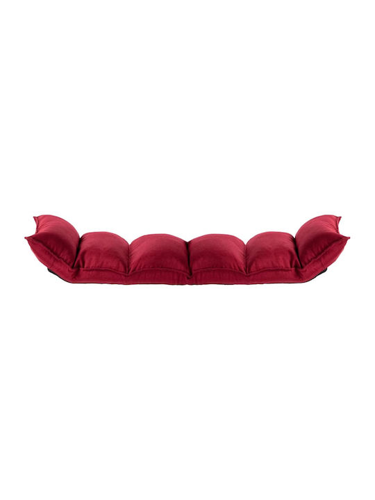 Multifunctional Bean Bag Chair Waterproof Burgundy 135x50x13cm