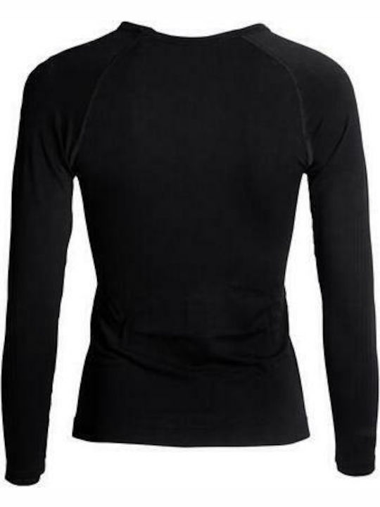 2nd Skin Bluza termică pentru femei cu mâneci lungi Negru