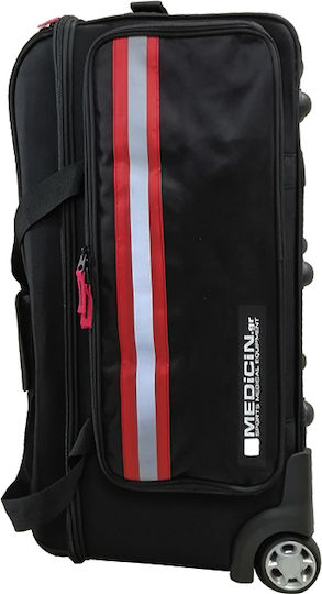 Medicin Ιατρικό Σακίδιο Sports Trolley Bag Pro σε Μαύρο Χρώμα