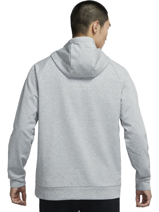 Nike Swoosh Φούτερ Γκρι με Κουκούλα
