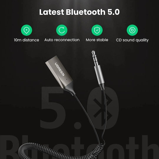 Ugreen Bluetooth Car Kit CM309 for the Dashboard AUX Audio Receiver USB Charging Port