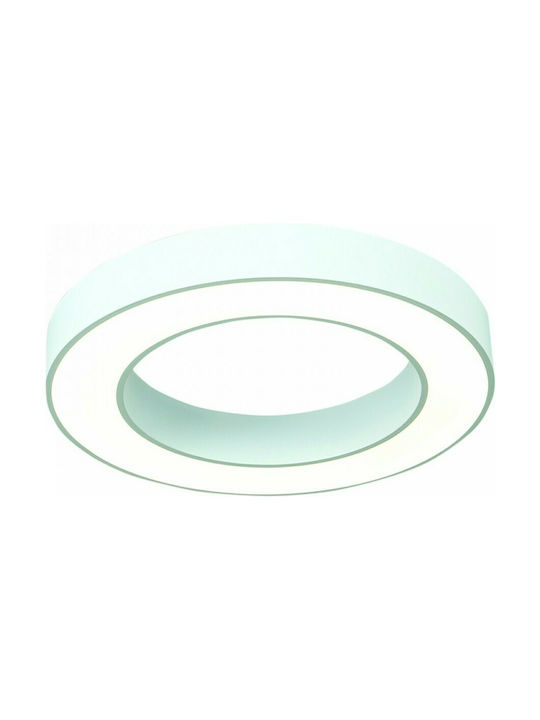 Inlight 6171-80 Μοντέρνο Κρεμαστό Φωτιστικό με Ενσωματωμένο LED White σε Λευκό Χρώμα