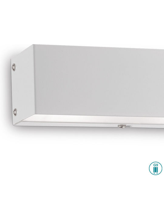 Ideal Lux Up-down Μοντέρνο Φωτιστικό Τοίχου με Ντουί G9 Λευκό 20x7x6εκ.