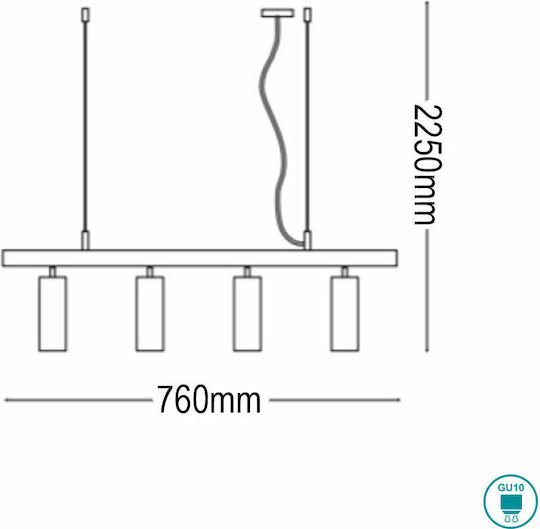 Ideal Lux Dynamite Spot cu Soclu GU10 Ideal Lux Dynamite Spot cu Soclu GU10
